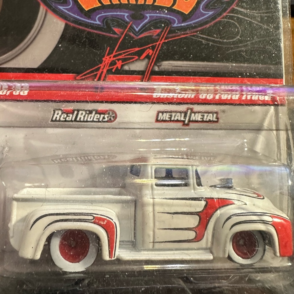Hot Wheels 2009 Wayne’s Garage #35 39 Custom 56 Ford Truck Real Riders NEW - Picture 3 of 6